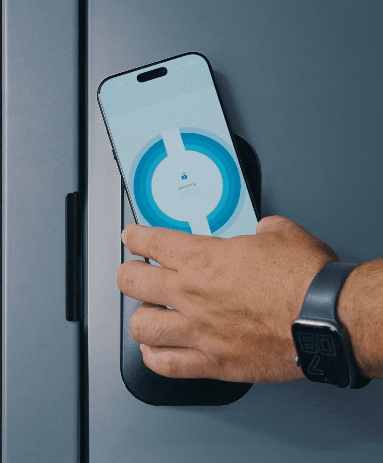 Unlocking a Centrios door with a phone