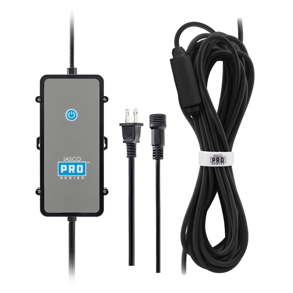 JascoPro 92W black under-eave light power supply with screws and clips
