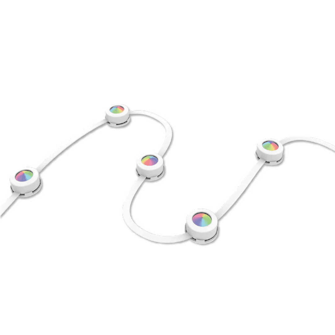 JascoPro 33 ft add-on under-eave light strand with white cord