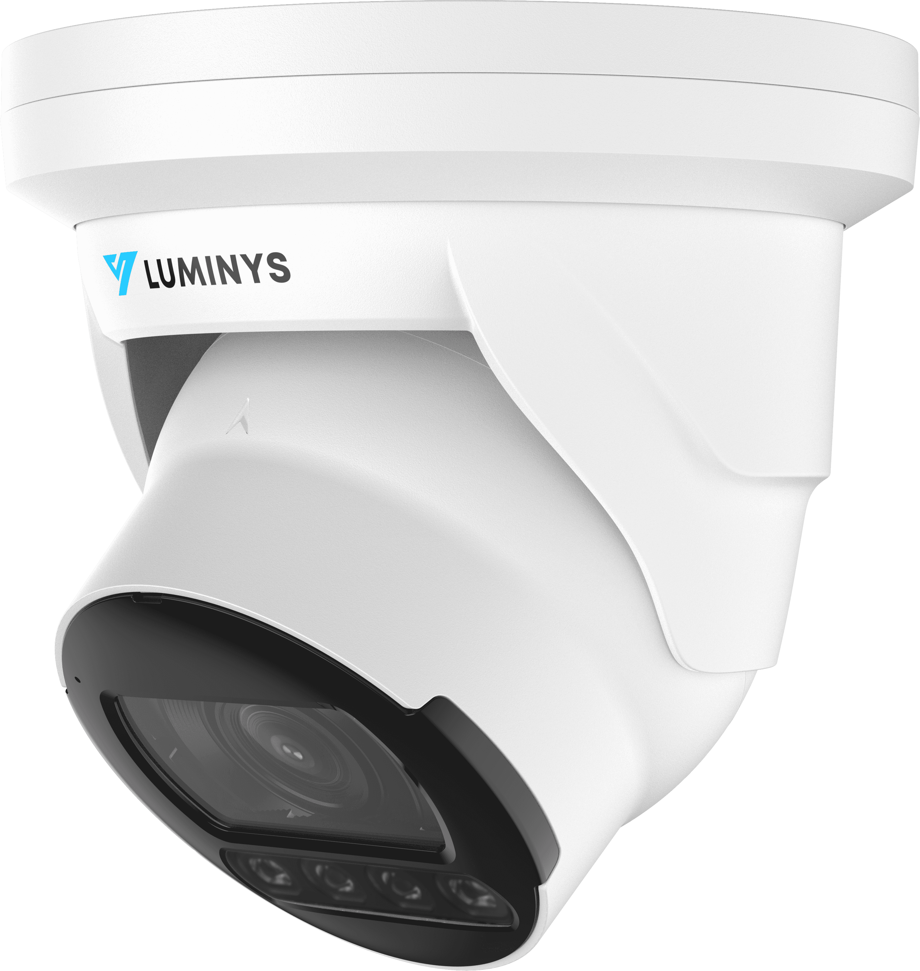 Luminys N5T-4LAV LumiLuxSmart turret camera, left view